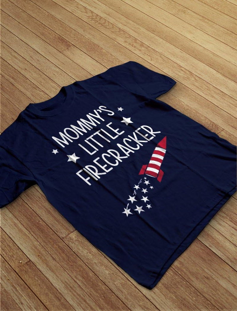 Mommy'S Little Firecracker Cute 4Th of July Toddler Infant Kids T-Shirt