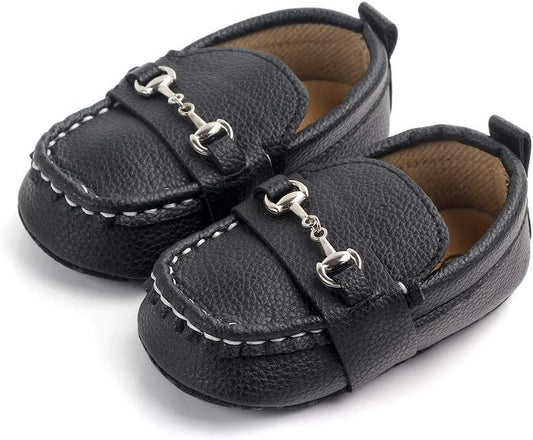 Baby Girls Boys Loafers, Cute Newborn Crib Shoes, Prewalkerpu Sneakers, Perfect for Baptism/Crawling/Wedding